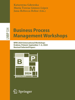 cover image of Business Process Management Workshops